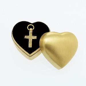 brass cross cremation pendant 